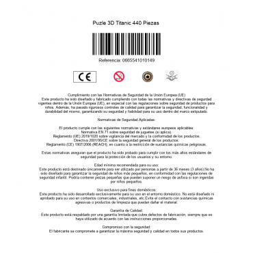 Puzle 3D Titanic 440 Piezas 