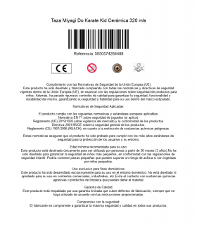 Taza Miyagi Do Karate Kid Cerámica 320 mls