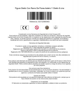 Figura Obélix Con Ramo De Flores Astérix Y Obélix 8 cms