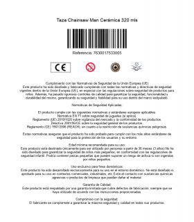 Taza Chainsaw Man Cerámica 320 mls