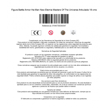 Figura Battle Armor He-Man New Eternia Masters Of The Universe Articulada 18 cms