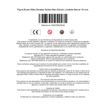 Figura Busto Miles Morales Spider-Man Edición Limitada Marvel 18 cms 