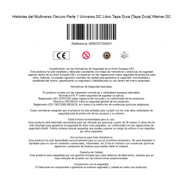 Historias del Multiverso Oscuro Parte 1 Universo DC Libro Tapa Dura [Tapa Dura] Warner DC