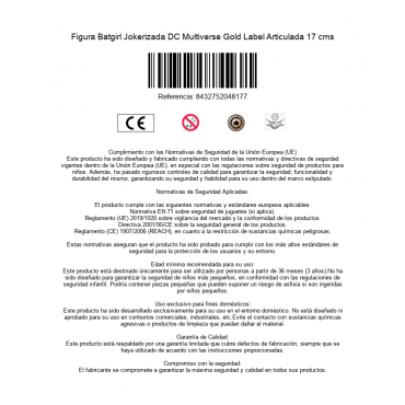 Figura Batgirl Jokerizada DC Multiverse Gold Label Articulada 17 cms