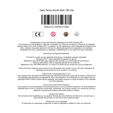 Vaso Termo South Park 700 mls