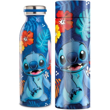 Botella Térmica con Bote Funda Stitch Lilo & Stitch Disney Acero Inoxidable 500 mls