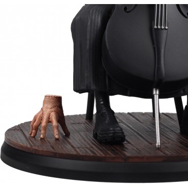 Figura Wednesday & Thing Con Violonchelo Miércoles Y Cosa Wednesday Movie Icons Estatua 15 cms