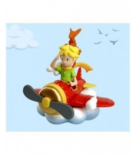 Figura El Principito Y Zorro En Avión 7,6 cms