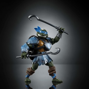 Figura Leonardo Turtles of Grayskull TMNT X MOTU Articulada 15 cms