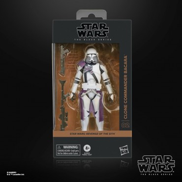 Figura Clone Commander Bacara The Black Series Star Wars: Revenge of the Sith Articulada 15 cms
