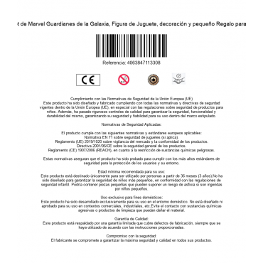 Figura Groot Guardianes de la Galaxia 13 cms