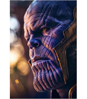 Placa Decorativa Thanos Marvel Metálica Cuadro Póster HD 