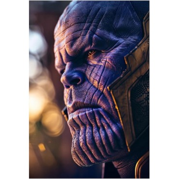 Placa Decorativa Thanos Marvel Metálica Cuadro Póster HD 