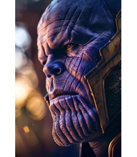 Placa Decorativa Thanos Marvel Metálica Cuadro Póster HD 