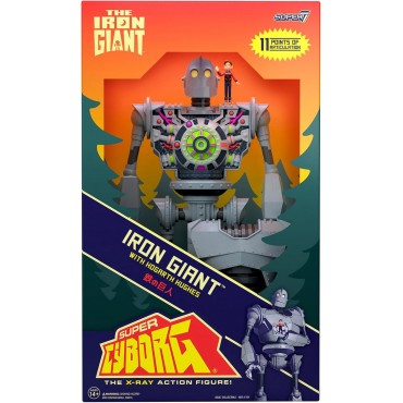Figura El Gigante de Hierro Super Cyborg con Howarth Hughes Articulada 28 cms