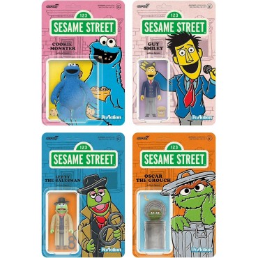 Figura Guy Smiley Sesame Street Barrio Sésamo Articulada 10 cms