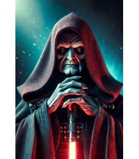 Placa Decorativa Palpatine Star Wars Metálica Cuadro Póster HD 
