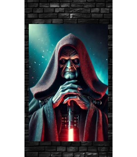 Placa Decorativa Palpatine Star Wars Metálica Cuadro Póster HD