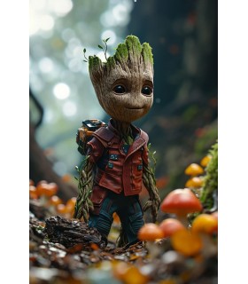 Placa Decorativa Groot Guardianes De La Galaxia Marvel Metálica Póster HD 