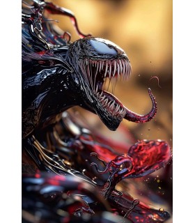 Placa Decorativa Venom Marvel Metálica Cuadro Póster HD 