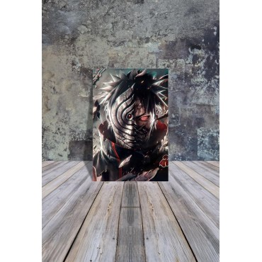 Placa Decorativa Obito Uchiha Naruto Metálica Cuadro Póster HD 