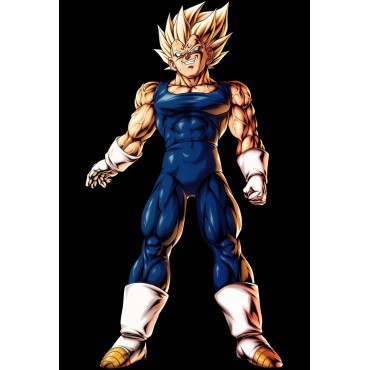 Placa Decorativa Majin Vegueta Super Saiyan Drangon Ball Z Metálica Cuadro Póster HD 