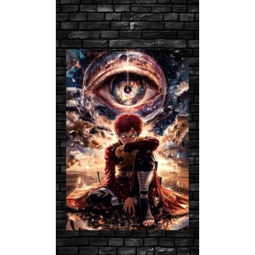 Placa Decorativa Gaara Naruto Metálica Cuadro Póster HD 