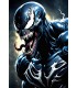 Placa Decorativa Venom Black  Marvel Spider-Man Metálica Cuadro Póster HD 