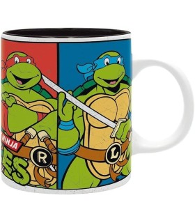 Taza TMNT Retratos Las Tortugas Ninja Cerámica 320 mls