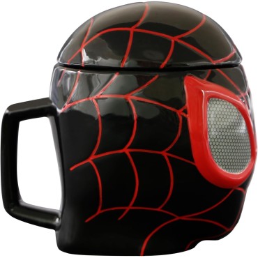 Taza 3D Miles Morales Spider-Man Marvel Cerámica 450 mls