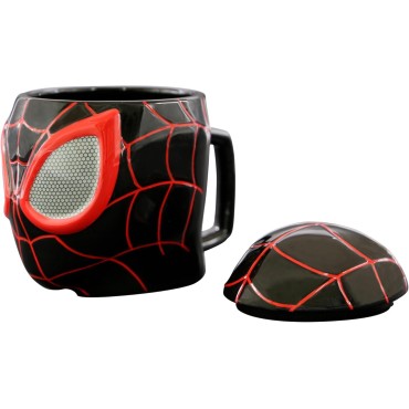Taza 3D Miles Morales Spider-Man Marvel Cerámica 450 mls