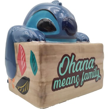 Bote de Galletas Ohana Means Family Lilo & Stitch Disney Cerámica 