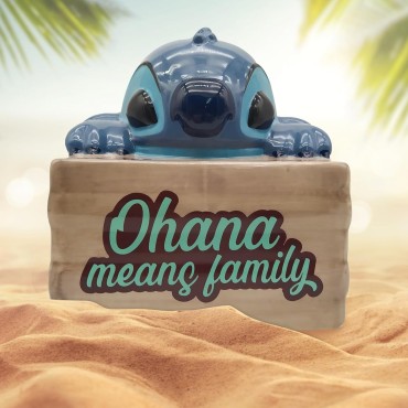 Bote de Galletas Ohana Means Family Lilo & Stitch Disney Cerámica 