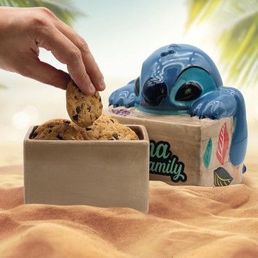 Bote de Galletas Ohana Means Family Lilo & Stitch Disney Cerámica 