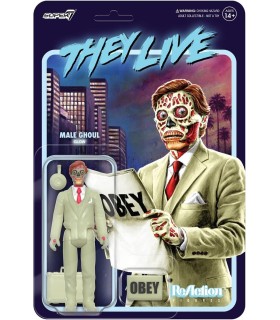 Figura Male Ghoul Glow Brilla en la Oscuridad They Live Articulada 10 cms
