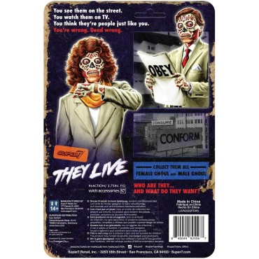 Figura Male Ghoul Glow Brilla en la Oscuridad They Live Articulada 10 cms