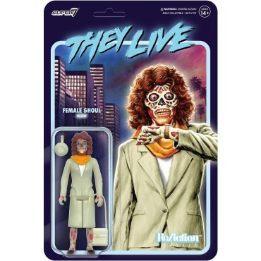 Figura Female Ghoul Glow Brilla en la Oscuridad They Live Articulada 10 cms