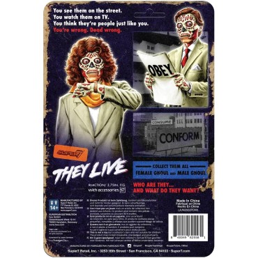 Figura Female Ghoul Glow Brilla en la Oscuridad They Live Articulada 10 cms