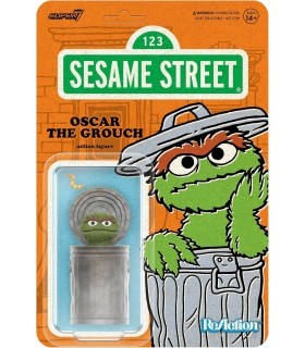 Figura Oscar The Grouch Sesame Street Barrio Sésamo Articulada 10 cm