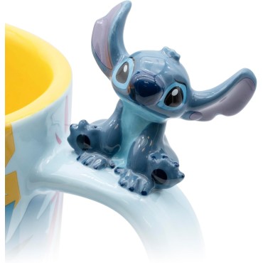 Taza 3D Stitch Hawaiano Lilo & Stitch Disney Cerámica 460 mls