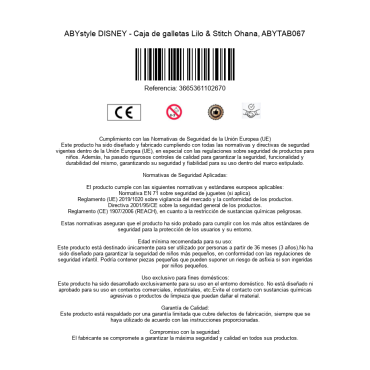 Bote de Galletas Ohana Means Family Lilo & Stitch Disney Cerámica 