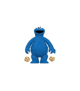 Figura Cookie Monster Monstruo de las Galletas Triki Sesame Street Barrio Sésamo Articulada 10 cm