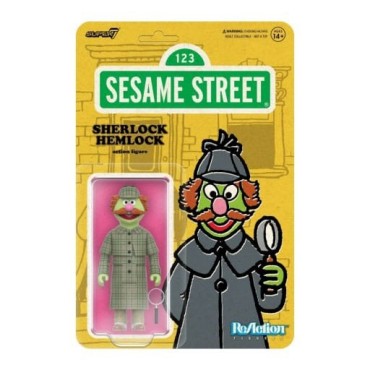 Figura Sherlock Hemlock Sesame Street Barrio Sésamo Articulada 10 cm