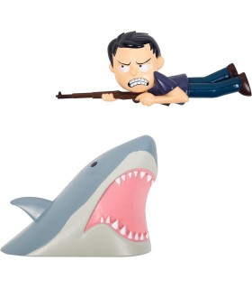 Figuras Decorativas Tiburón y Martin Brody Jaws Comic Ons 8 cms