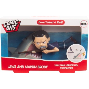 Figuras Decorativas Tiburón y Martin Brody Jaws Comic Ons 8 cms
