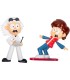 Figuras Decorativas Doc y Marty Regreso al Futuro Back to the Future Comic Ons 8 cms