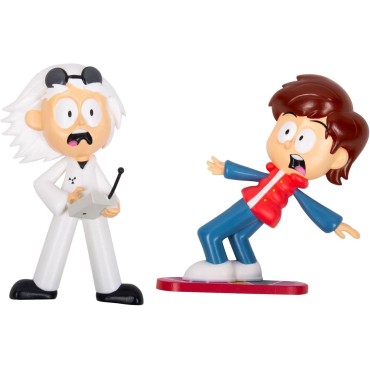 Figuras Decorativas Doc y Marty Regreso al Futuro Back to the Future Comic Ons 8 cms