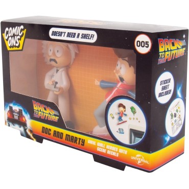 Figuras Decorativas Doc y Marty Regreso al Futuro Back to the Future Comic Ons 8 cms