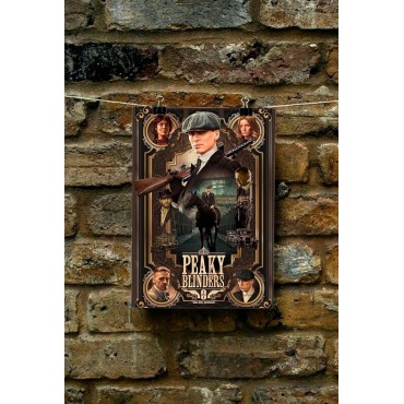 Placa Decorativa Peaky Blinders Metálica Cuadro Póster HD
