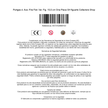 Figura Portgas D.Ace One Piece S.H. Figuarts Articulada 15 cms